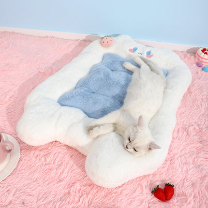 Acogedora alfombra para gatos y cama para mascotas