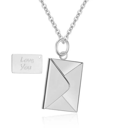 Love Letter Envelope Pendant Necklace - Wnkrs