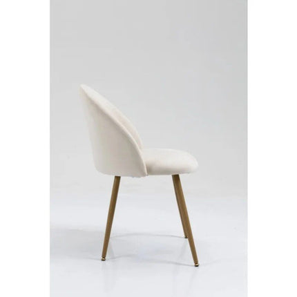 Modern Cream Velvet Accent Chair - Wnkrs