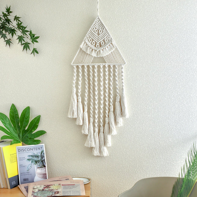 Handwoven Home Decor Triangle Dream Catcher Pendant - Wnkrs