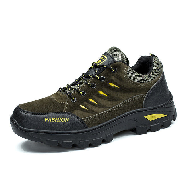 Men's Hiking Work Shoes Casual Breathable Lace-up Sneakers Outdoor Running Sports Shoes - Wnkrs