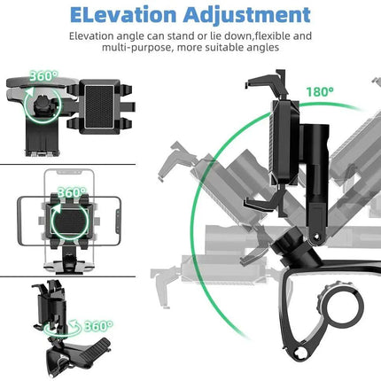 360° Rotating Universal Car Phone Mount - Dashboard & Mirror Holder - Wnkrs