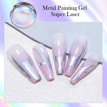 Super Holographic Metallic Painting Nail Gel