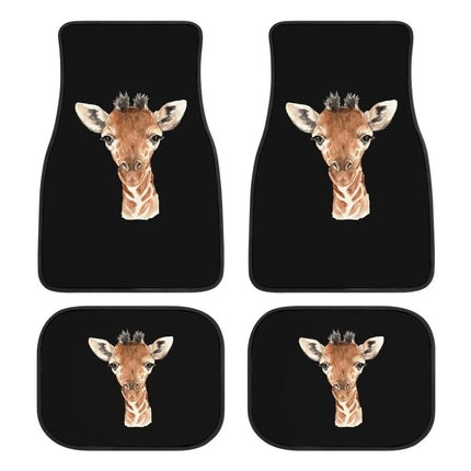 Giraffe Print Universal Car Floor Mats - Wnkrs