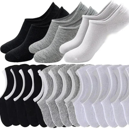 Chaussettes respirantes à la cheville - 5/10 paires de chaussettes de sport basses en coton