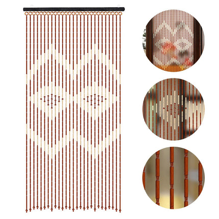 Eco-Friendly Bamboo & Wood Beaded Curtain for Doorways - Wnkrs