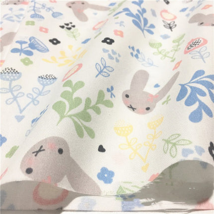 Cotton Twill Cartoon Rabbit Bedding Clothing Fabric - Wnkrs