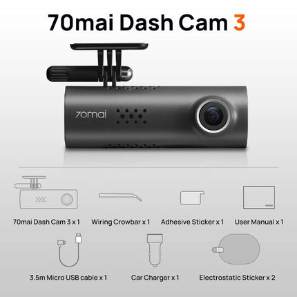 Smart Voice-Controlled Dash Cam with 1080P HDR Night Vision & 24H Parking Surveillance