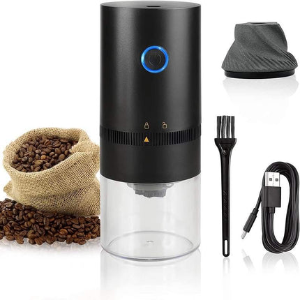 Portable Electric Coffee Grinder with USB Type-C Charging & Ceramic Burr