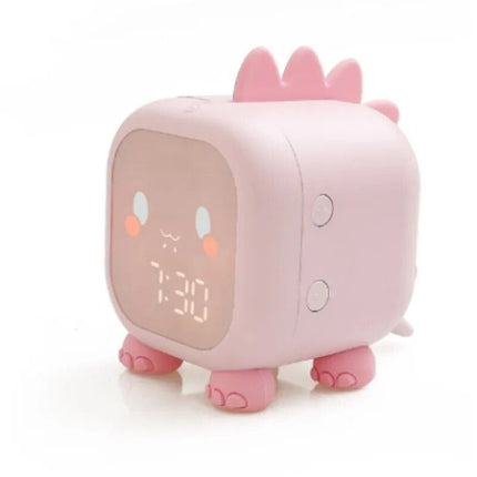 Dinosaur-Themed Kids' Alarm Clock with Voice Control and Night Light - Wnkrs