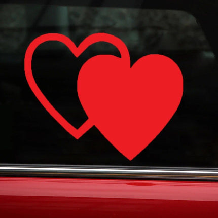 Reflective Love Heart Safety Decals - Wnkrs