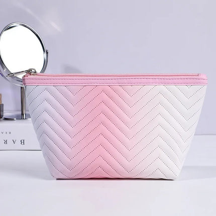 Bolsa de maquillaje de color degradado para mujer