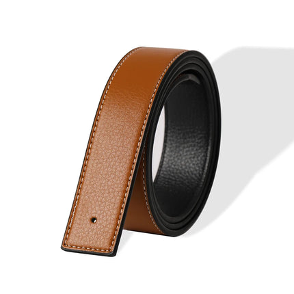 Ceinture de luxe en cuir véritable pour homme