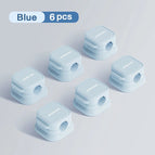 6 pièces bleu