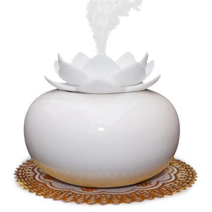 Humidificador y difusor de aroma Lotus Air - Mini generador de niebla de cerámica