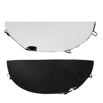 420D Waterproof Half Car Cover – UV Protection, Dustproof Silver/Black Top for Mazda MX-5 - Wnkrs