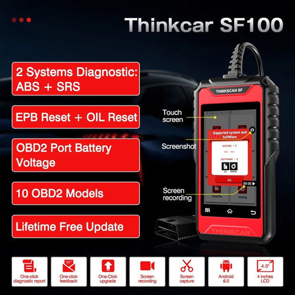 Professional OBD2 Car Diagnostic Scanner with ABS, SRS, EPB, Oil Reset - Wnkrs