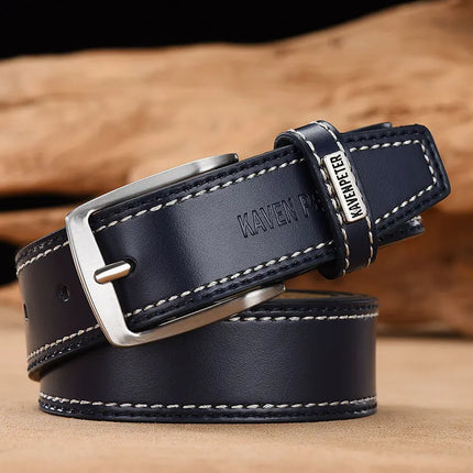 Ceinture en cuir véritable pour hommes