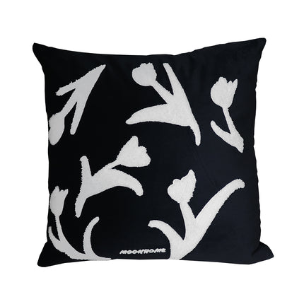 Black And White Versatile Hand Painted Embroidered Sofa Pillowcase - Wnkrs