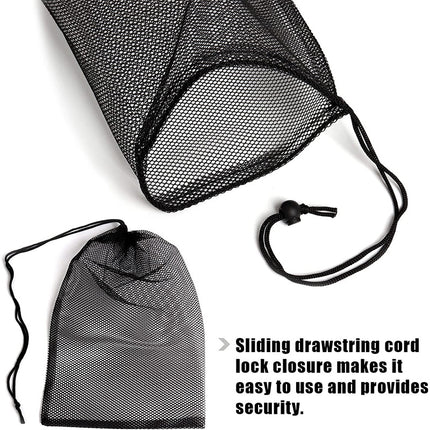 Multipurpose Nylon Mesh Drawstring Storage Bag for Home and Travel