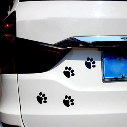 3D Paw Print Car Stickers - Adhesive Animal Footprint Decals - Wnkrs