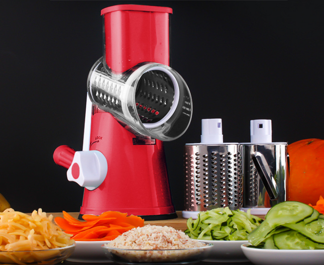 Manual Kitchen Accessories Multifunctional Round Mandoline Potato Slicer Vegetable Cutter Slicer Cheese Kitchen Gadgets - Wnkrs