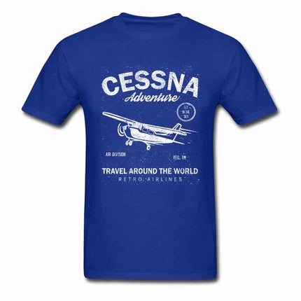 Men's Aviation Style Cotton T-Shirt - Wnkrs