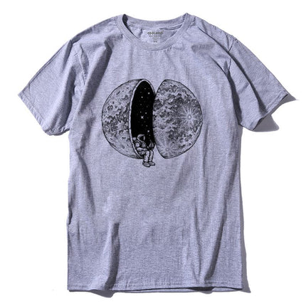 Men's Moon Printed O-Neck T-Shirt - Wnkrs