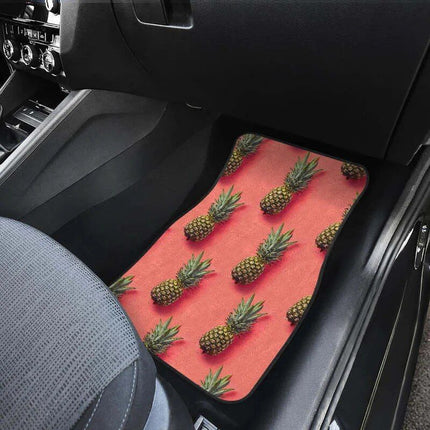 Pastel Pineapple Pink Car Floor Mats - Wnkrs