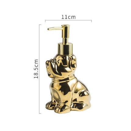 280ML Ceramic Dog-Shaped Soap Dispenser