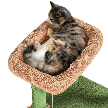 Deluxe 42" Cactus-Themed Cat Tree with Sisal Scratching Posts & Cozy Condo - Wnkrs