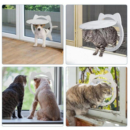 Magnetic Self-Closing Pet Screen Door for Cats and Small Dogs - Lockable and Easy to Install - Wnkrs