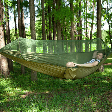 Hamaca portátil para acampar con mosquitera