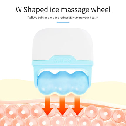 Rouleau de massage facial à glace