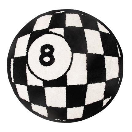 Billiards 8 Ball Tufted Area Rug