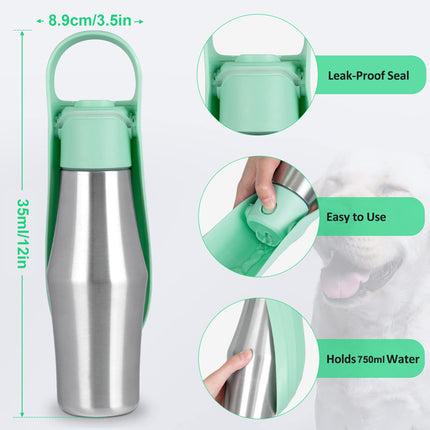 Botella de agua portátil para perros