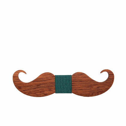 Handmade Mustache Shaped Wooden Bow Tie - Wnkrs