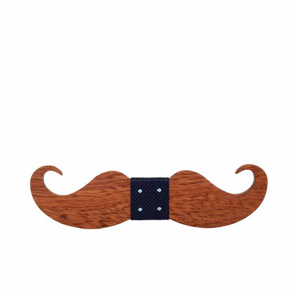 Handmade Mustache Shaped Wooden Bow Tie - Wnkrs