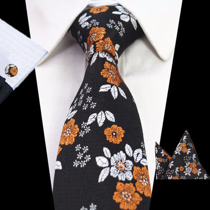 Elegant Floral Patterned Tie For Men - Wnkrs