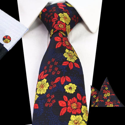 Elegant Floral Patterned Tie For Men - Wnkrs