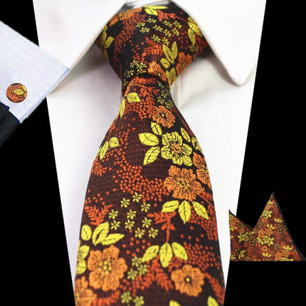 Elegant Floral Patterned Tie For Men - Wnkrs