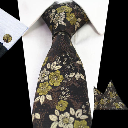 Elegant Floral Patterned Tie For Men - Wnkrs