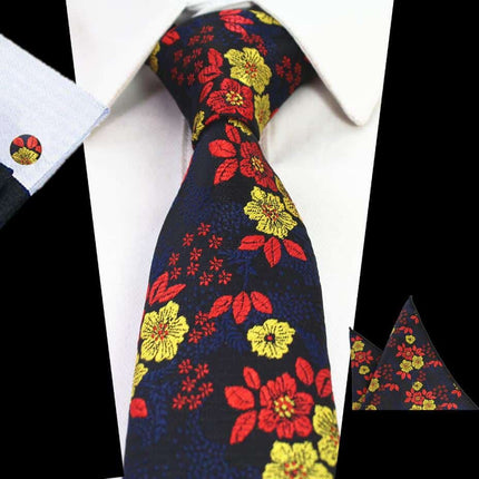 Elegant Floral Patterned Tie For Men - Wnkrs