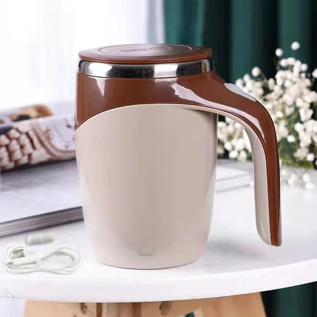 Taza agitadora magnética inteligente - Mezclador automático de acero inoxidable para café y leche