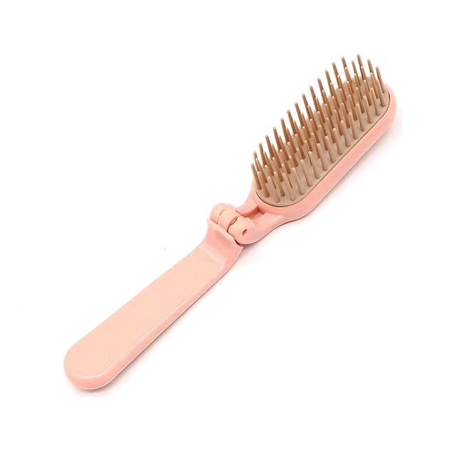 Brosse à cheveux démêlante compacte et pliable et masseur de cuir chevelu