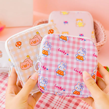 Organizador multiusos con temática de osos kawaii para cosméticos y productos sanitarios