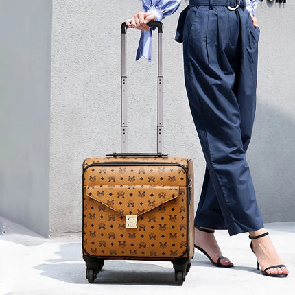 Valise à roulettes légère 14" / 18" - Valises de voyage élégantes pour femmes