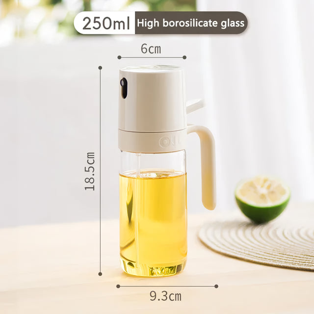 Flacon pulvérisateur d'huile en verre borosilicaté de 250 ml