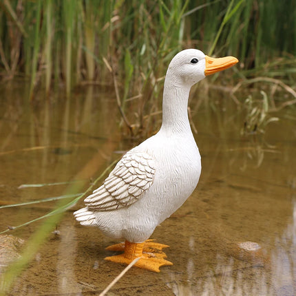 Encantadoras esculturas de patos para la decoración del hogar y el jardín