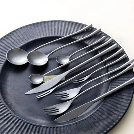 Elegant Retro Stainless Steel Cutlery Set